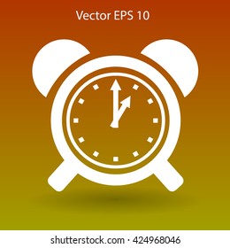 old alarm clock vector illustration