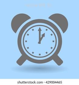 old alarm clock vector illustration