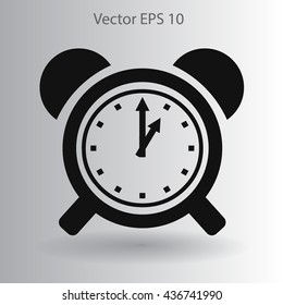 old alarm clock vector illustration