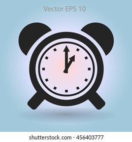 old alarm clock vector illustration