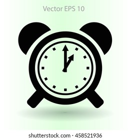 old alarm clock vector illustration