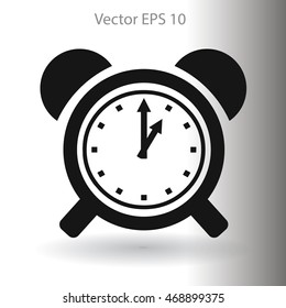 old alarm clock vector illustration