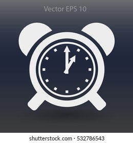 old alarm clock vector illustration