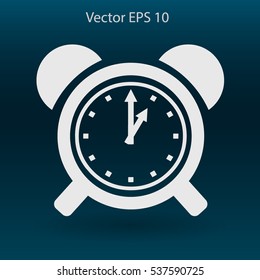 old alarm clock vector illustration