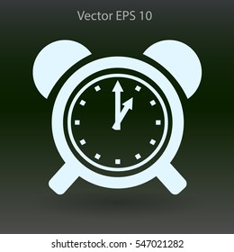 old alarm clock vector illustration
