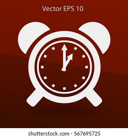 old alarm clock vector illustration