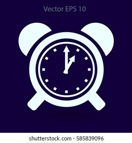 old alarm clock vector illustration