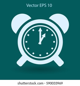 old alarm clock vector illustration