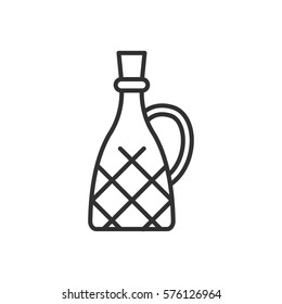 Old alcohol bottle