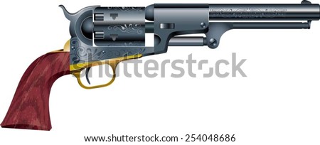 old American colt revolver