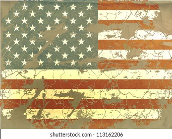 old American flag