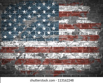 old American flag
