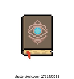old ancient book pixel art