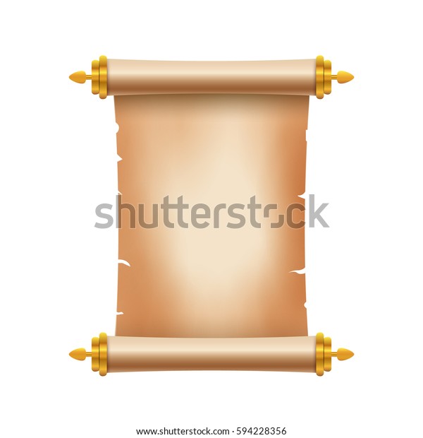 Old Ancient Scroll Paper Place Text Stock Vector (Royalty Free) 594228356