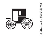 Old antique buggy logo design template vector illustration