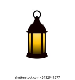 Old antique lantern, fueled by kerosene, vector illustration of a warm and nostalgic retro feel, perfect for adding a classic touch to a vintage art design project.