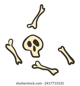 Altes antikes Schatzkartenelement. Dekoratives Symbol für Kartenvorlage. Pirate Grunge Map Element. handgezeichnete Vintage-Vektorgrafik