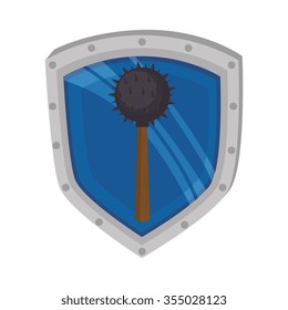 Old and antique weapon graphic design, vector illustration