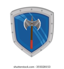 Old and antique weapon graphic design, vector illustration