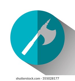 Old and antique weapon graphic design, vector illustration