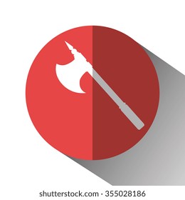 Old and antique weapon graphic design, vector illustration