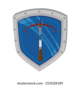 Old and antique weapon graphic design, vector illustration