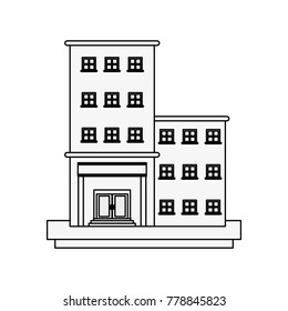old apartments tower building