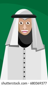 Old Arabian Man with Beard 