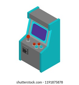 Old Arcade Machine Gaming. Retro Video Game play