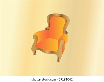 old armchair ( Background on separate layer )