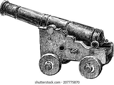 old artillery gun