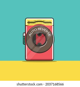Old audio player illustration vector,cassette EPS 10 editable perfect for music ads,music icon element and label music
size artboard 3000 x 3000