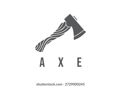 alte Axt Symbol einfaches Logo, Vektor