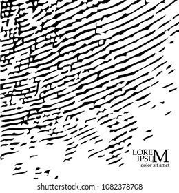 Old background of lines. Vector