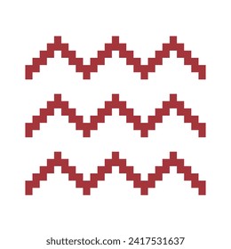 Old baltic Folk sign called Mara's water. Ethnic sacred ornamental symbol. Ancient latvian sign. Vector illustration.