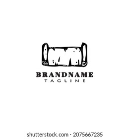 old banner logo cartoon design icon template black modern vector illustration