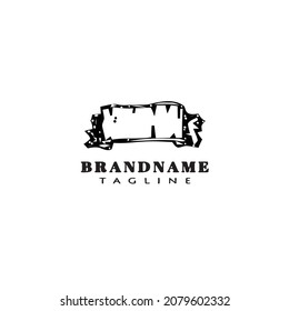 old banner logo design icon template black modern isolated vector illustration