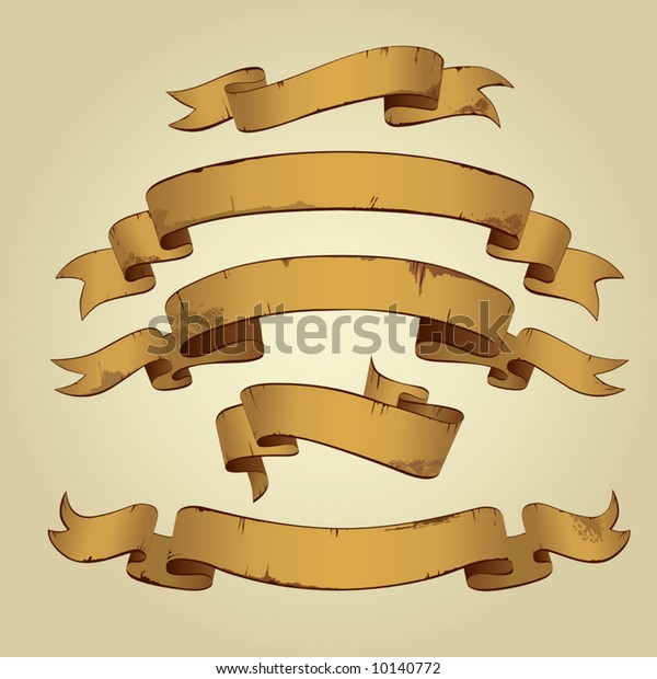 Old Banners Vector Gallery Available Xxl Stock Vector (Royalty Free