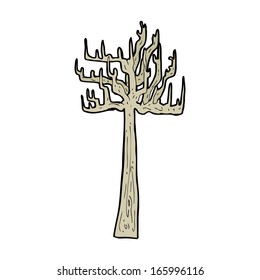 old bare tree cartoon