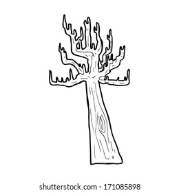 old bare tree cartoon