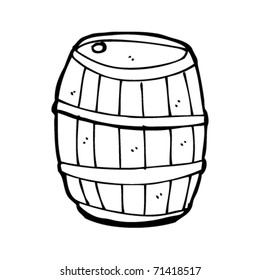 old barrel cartoon