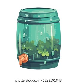 Old barrel design over white
