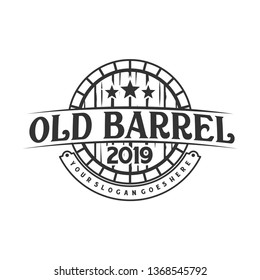 Old Barrel Retro Vintage Logo