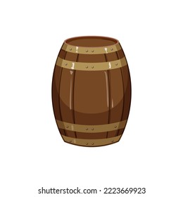 old barrel wine cartoon. old barrel wine sign. isolated symbol vector illustration