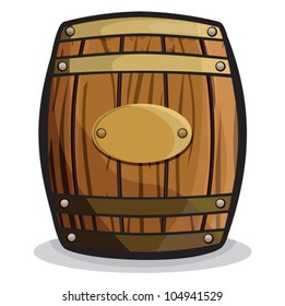 old barrel (wooden barrel)