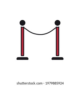 old barrier vector type icon