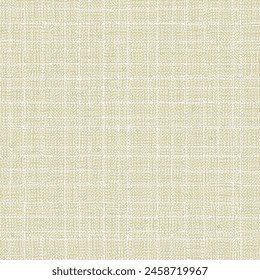 Old beige cloth woven from flax or cotton, with a pattern consisting of thin stripes crossed at right angles. Plaid fabric. Abstract vector.