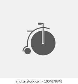 Old bicycle Flat Icon