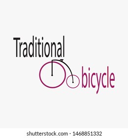 Old Bicycle Logo Design Template