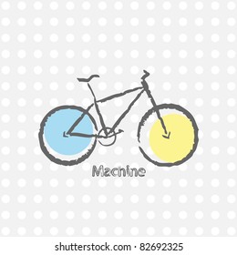 old  bicycle retro background